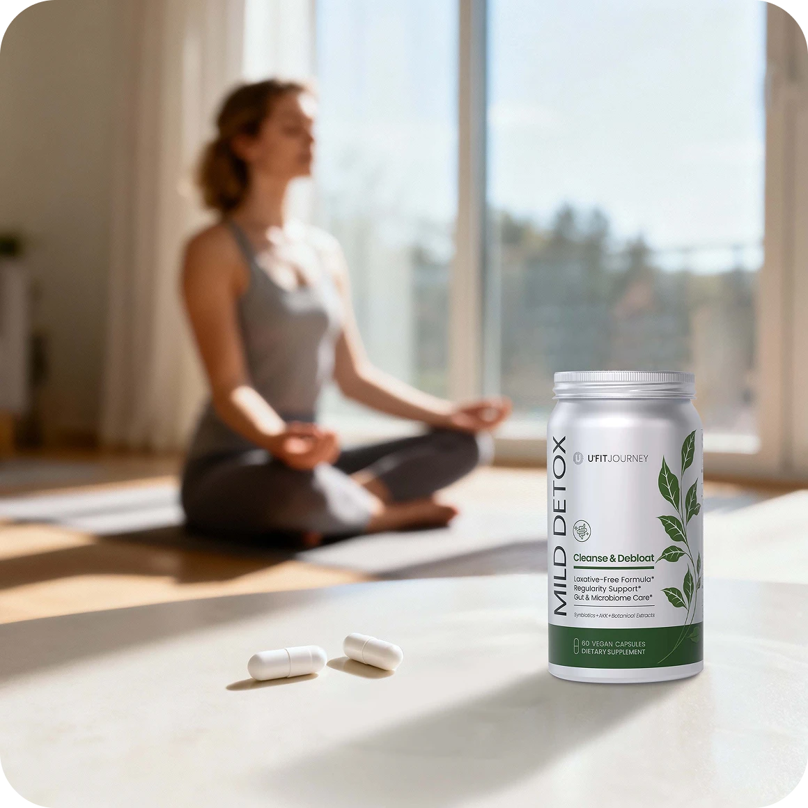 U+MILDITOX クレンズ＆デブロート 60 ビーガンカプセル